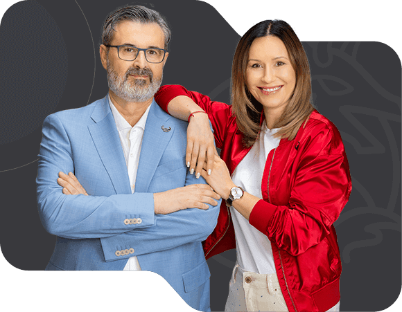 CEO Frank Bekkers and COO Magda Piksa from Mobile Vikings