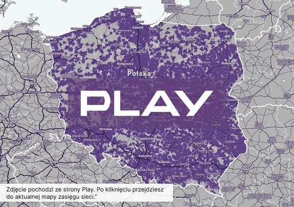 mapa zasięgu sieci Play