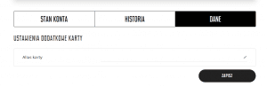 screenshot from Viking account - account view