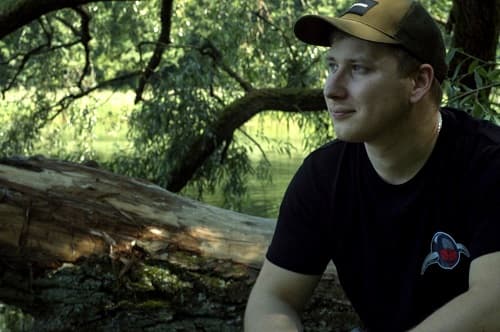 Viking Konrad against a natural background