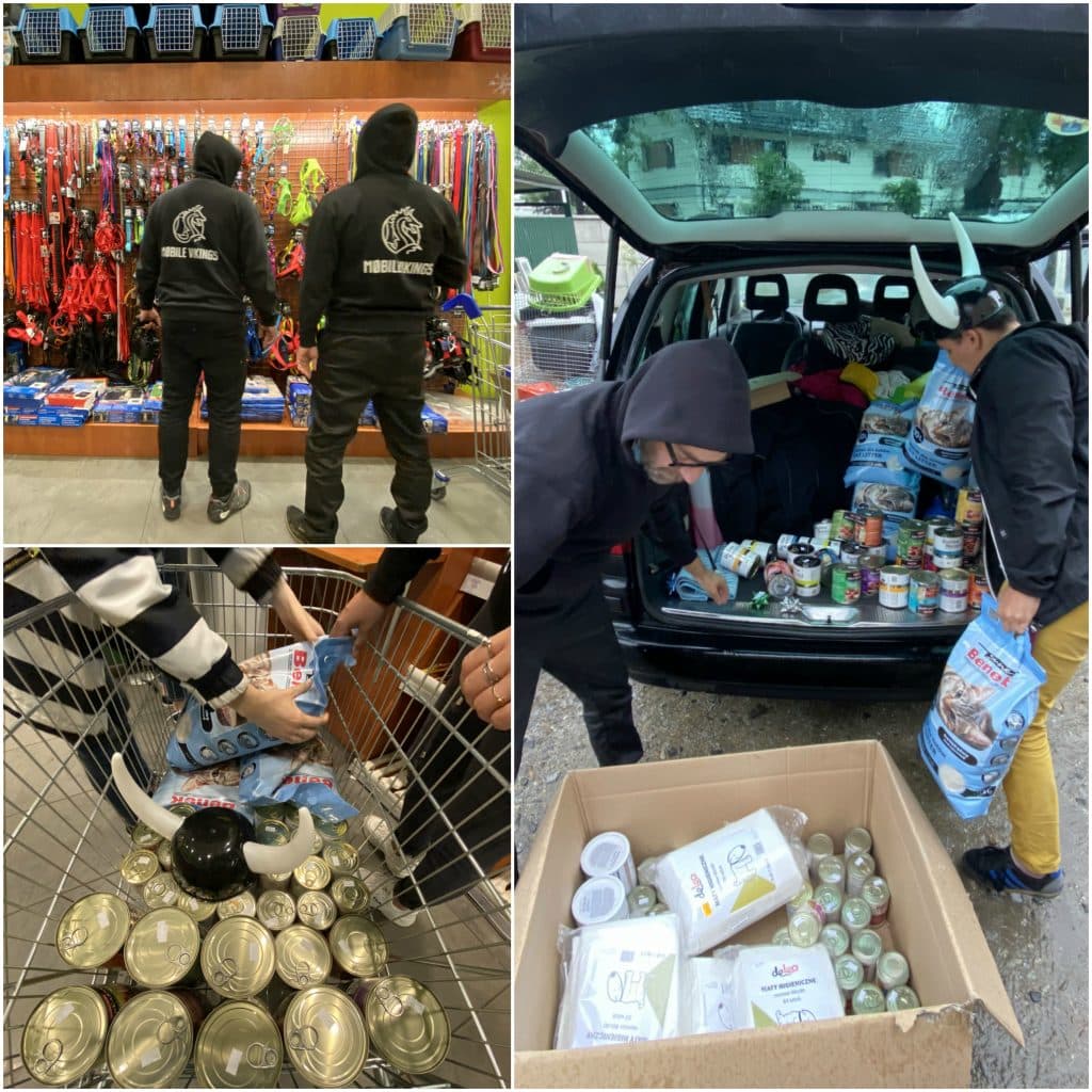 Rescue Boats filled with supplies for EkoStraż's animals