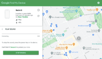Screen - Find my device