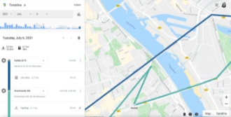 Google Maps Timeline