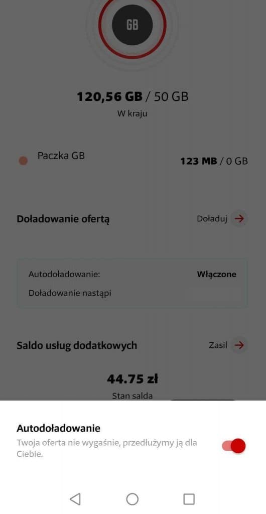Wylaczenie autodoladowania w Viking App