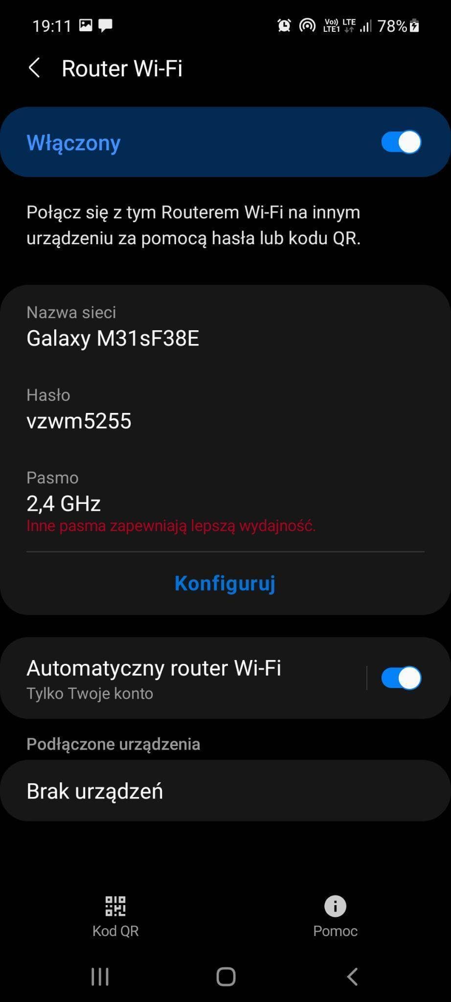 Tworzenie hotspota z telefonu krok 4