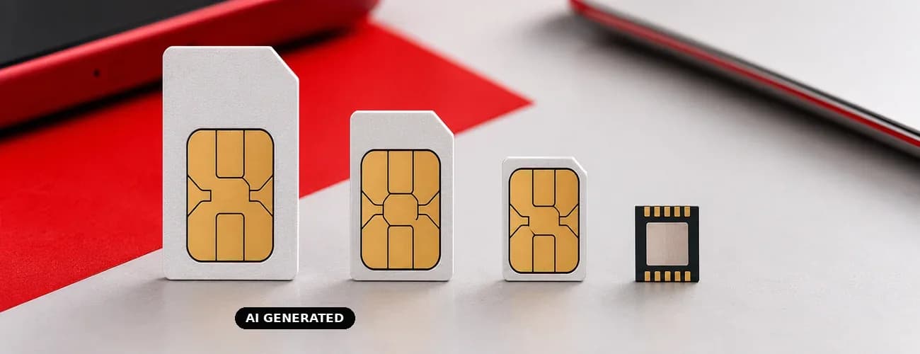 grafika kart SIM; mini sim, micro sim, nano sim i esim